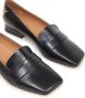 Maison Margiela square-toe leather moccasin loafers Black - Thumbnail 4