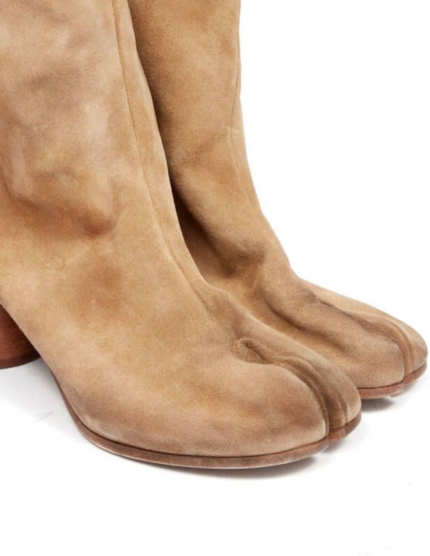 Maison Margiela Tabi 60mm leather ankle boots Neutrals