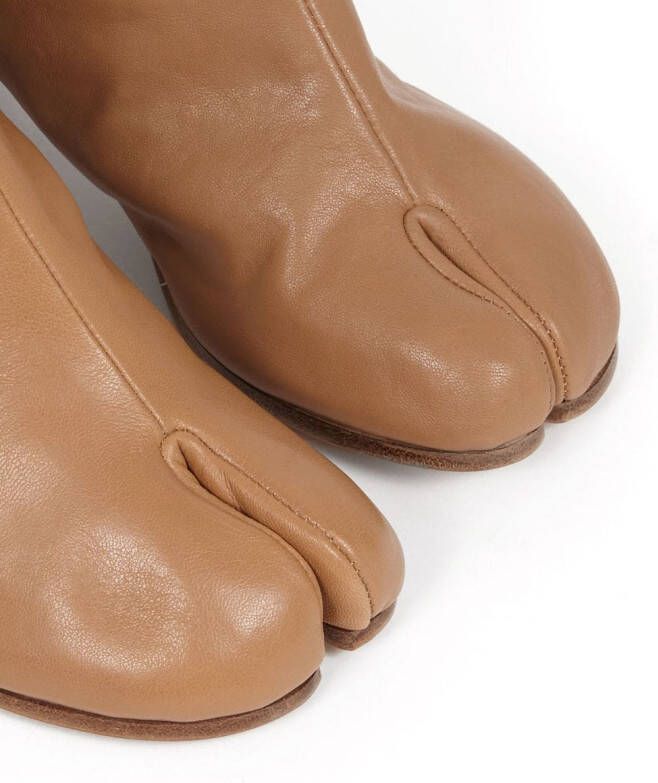 Maison Margiela Tabi 60mm leather ankle boots Neutrals