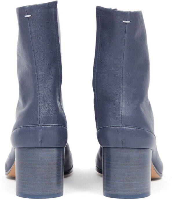 Maison Margiela Tabi 60mm leather ankle boots Blue