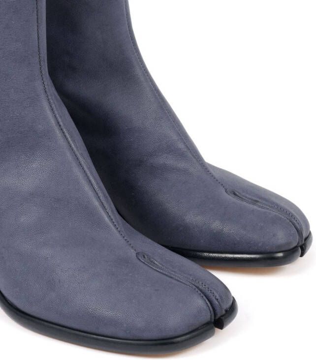 Maison Margiela Tabi 60mm leather boots Blue