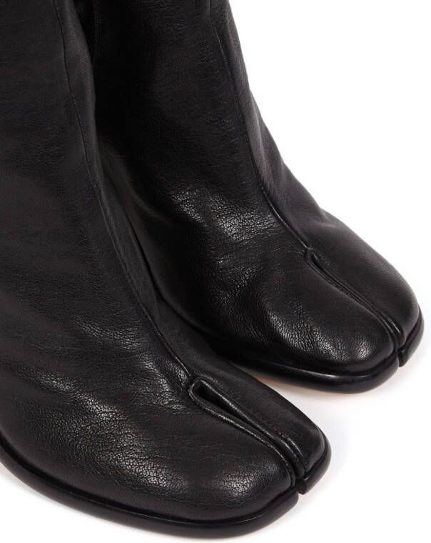 Maison Margiela Tabi 80mm knee-high boots Black