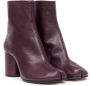 Maison Margiela Tabi 80mm leather ankle boots Purple - Thumbnail 1