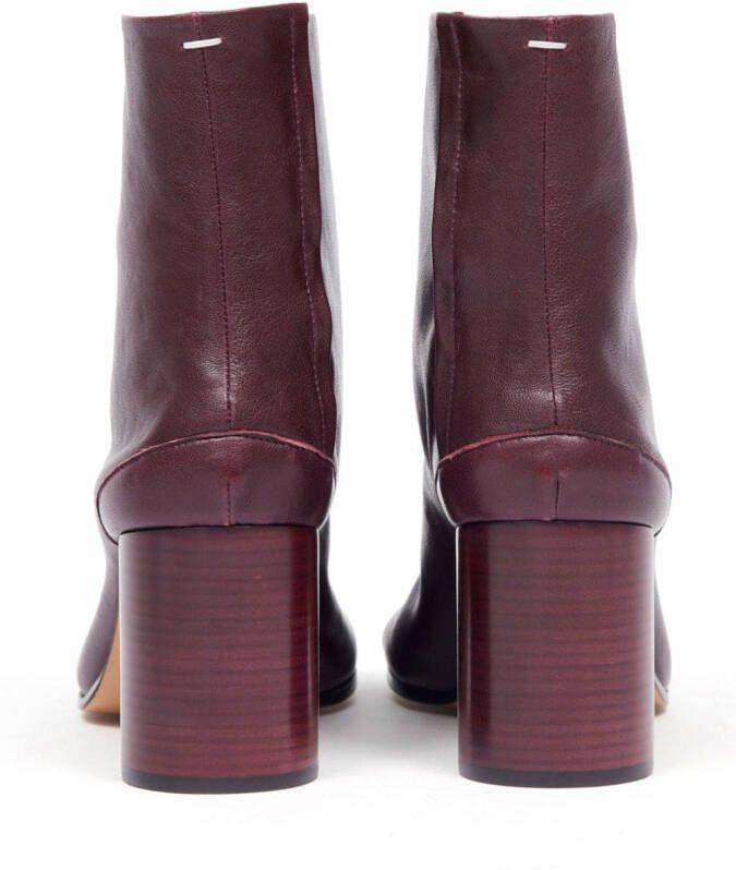 Maison Margiela Tabi 80mm leather ankle boots Purple