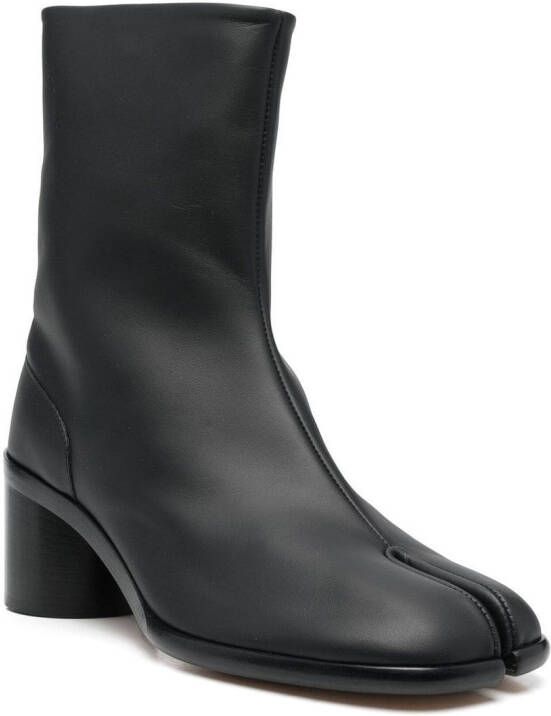 Maison Margiela Tabi 60mm leather ankle boots Black