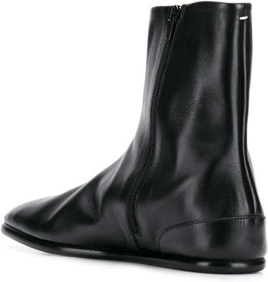 Maison Margiela Tabi leather ankle boots Black