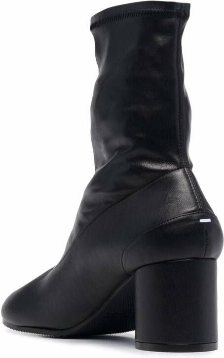 Maison Margiela Tabi 60mm leather sock boots Black