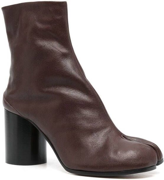 Maison Margiela Tabi 80mm ankle boots Brown