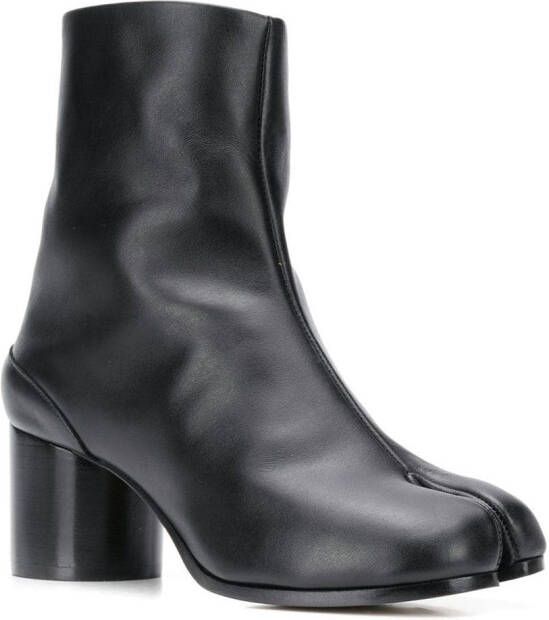 Maison Margiela Tabi 60mm leather ankle boots Black