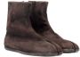 Maison Margiela Tabi flat suede boots Brown - Thumbnail 2