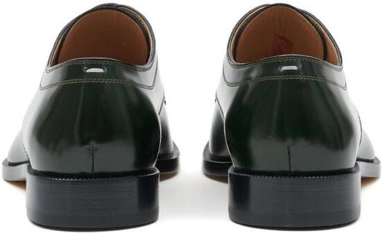 Maison Margiela Tabi lace-up leather shoes Black