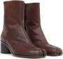 Maison Margiela Tabi leather ankle boots Brown - Thumbnail 2