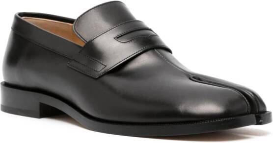 Maison Margiela Tabi leather loafers Black