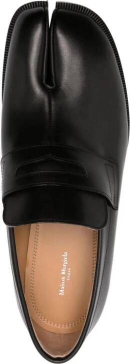 Maison Margiela Tabi leather loafers Black