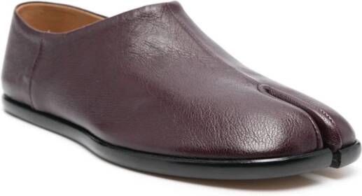 Maison Margiela Tabi leather loafers Purple