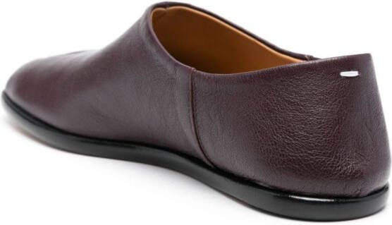 Maison Margiela Tabi leather loafers Purple