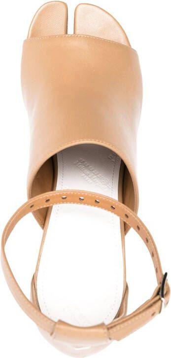 Maison Margiela Tabi leather sandals Neutrals
