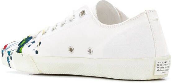 Maison Margiela Tabi paint-splatter sneakers White