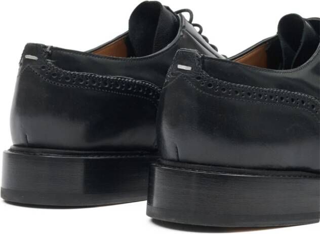 Maison Margiela Tabi Monster leather brogues Black