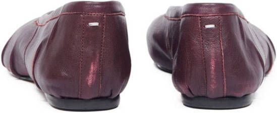 Maison Margiela Tabi New leather ballerina shoes Purple