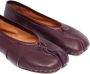 Maison Margiela Tabi New leather ballerina shoes Purple - Thumbnail 5