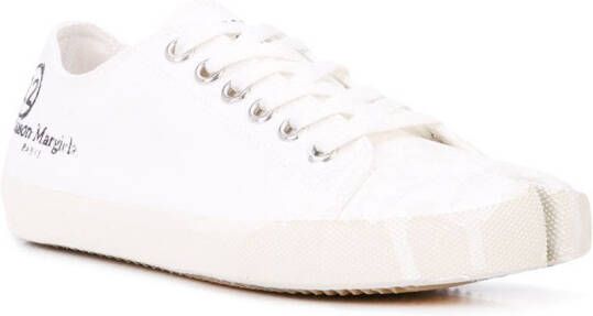 Maison Margiela Tabi paint-splatter sneakers White