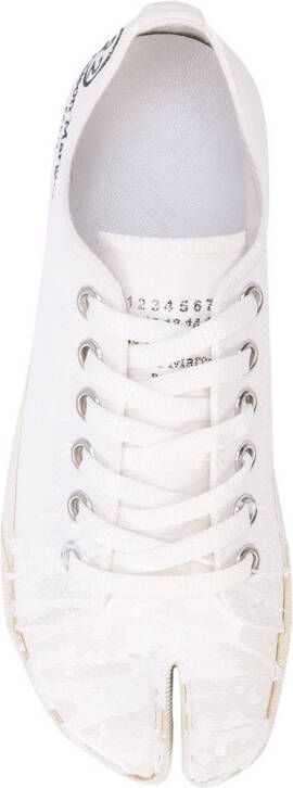 Maison Margiela Tabi paint-splatter sneakers White