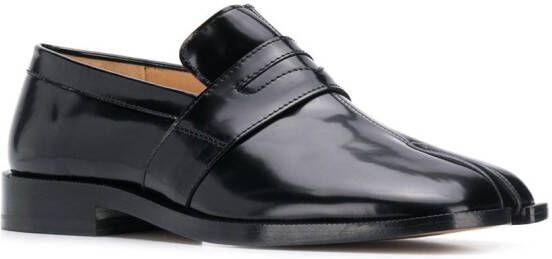 Maison Margiela Tabi leather loafers Black