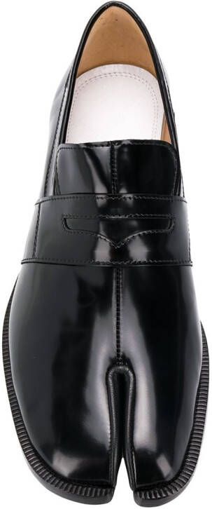 Maison Margiela Tabi leather loafers Black