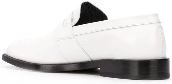 Maison Margiela Tabi leather loafers White