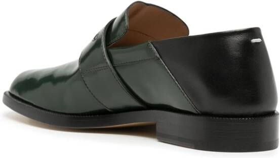 Maison Margiela Tabi leather loafers Green