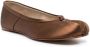 Maison Margiela Tabi satin ballerina shoes Brown - Thumbnail 2