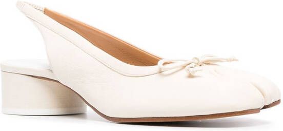 Maison Margiela Tabi 40mm slingback pumps Neutrals