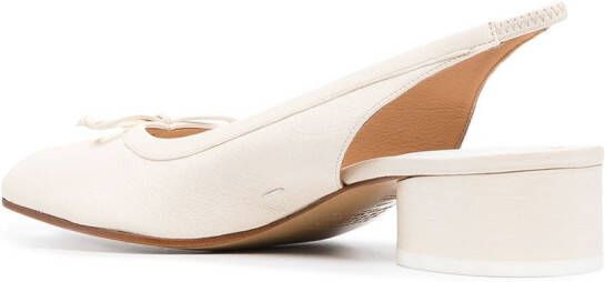 Maison Margiela Tabi 40mm slingback pumps Neutrals