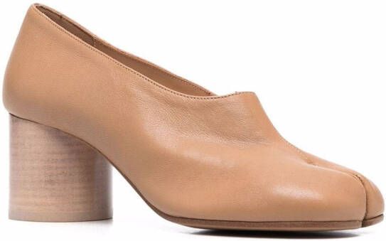 Maison Margiela Tabi 60mm decollete pumps Brown