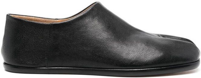 Maison Margiela Tabi leather slip-on shoes Black