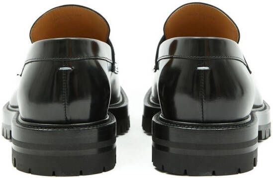 Maison Margiela Tabi leather loafers Black