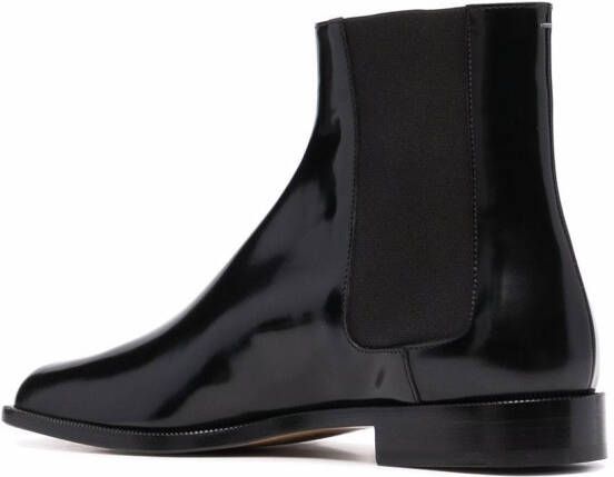 Maison Margiela Tabi leather Chelsea boots Black