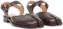 Maison Margiela Tabi ankle-strap leather sandals Brown - Thumbnail 2