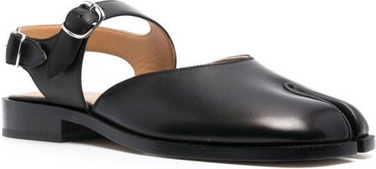 Maison Margiela Tabi leather sandals Black