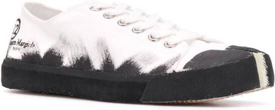 Maison Margiela Tabi-toe sprayed-effect sneakers White