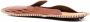 Maison Margiela whipstitch-detail slippers Brown - Thumbnail 3