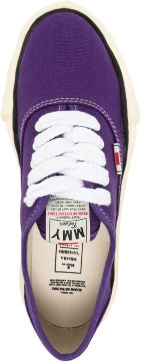 Maison MIHARA YASUHIRO Baker cotton-canvas sneakers Purple