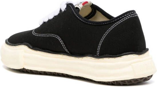 Maison MIHARA YASUHIRO Baker over-dyed sneakers Black