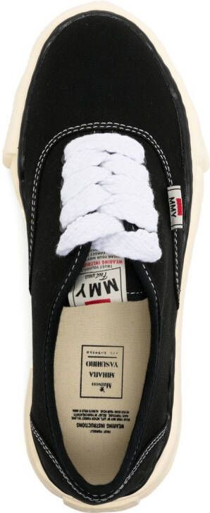 Maison MIHARA YASUHIRO Baker over-dyed sneakers Black