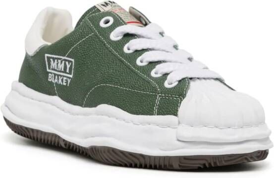 Maison MIHARA YASUHIRO Blakey OG Sole leather sneakers Green
