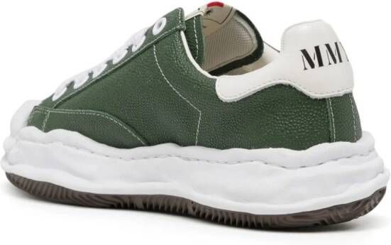 Maison MIHARA YASUHIRO Blakey OG Sole leather sneakers Green