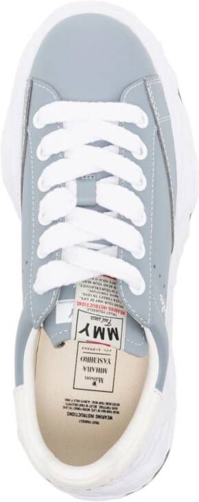 Maison Mihara Yasuhiro Charles lace-up leather sneakers Blue