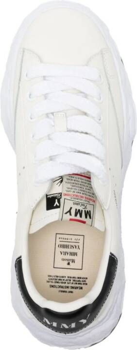 Maison Mihara Yasuhiro Charles lace-up leather sneakers White