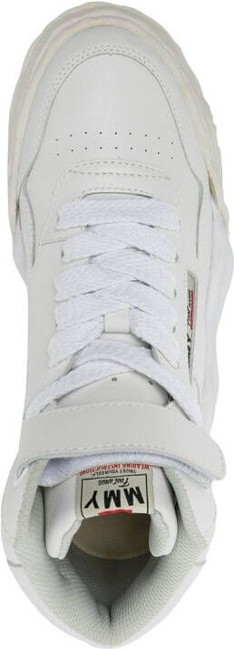 Maison Mihara Yasuhiro Freddie wavy-sole high-top sneakers White